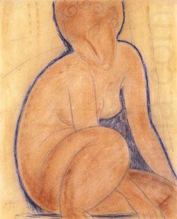 Crouched Nude, Amedeo Modigliani